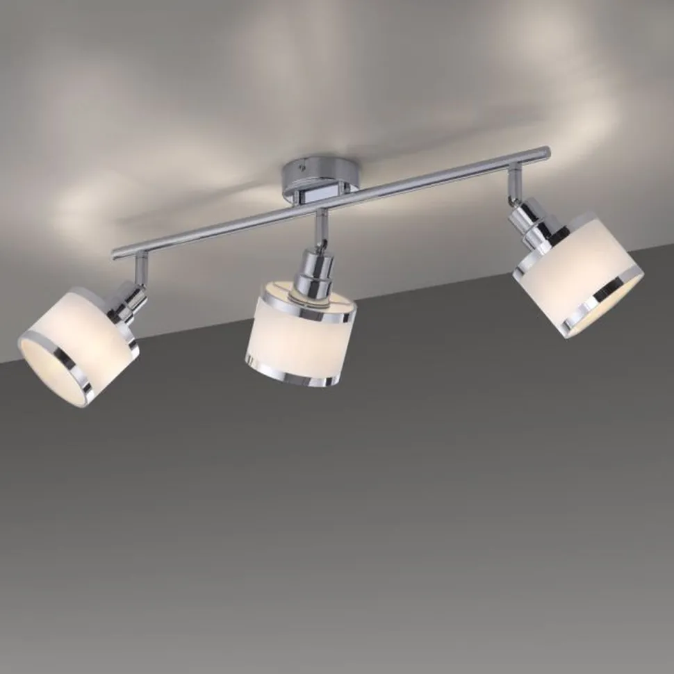Verstellbarer Deckenspot Chrom 3-flammig E14 blendarm