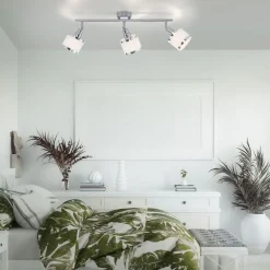 Verstellbarer Deckenspot Chrom 3-flammig E14 blendarm