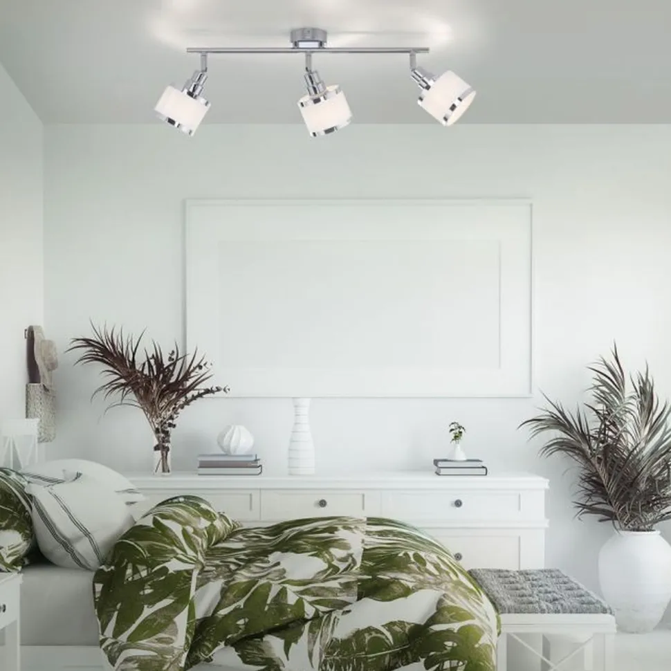 Verstellbarer Deckenspot Chrom 3-flammig E14 blendarm