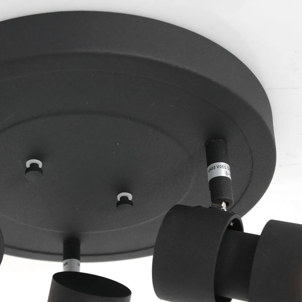 Verstellbarer Deckenspot Schwarz Ø27,5 cm inkl. GU10