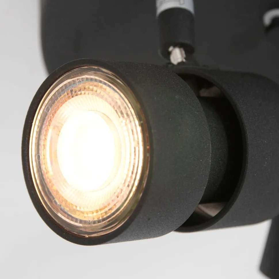 Verstellbarer Deckenspot Schwarz Ø27,5 cm inkl. GU10