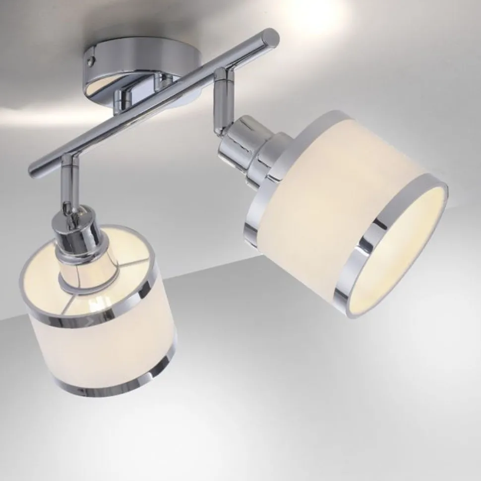 Verstellbarer Deckenstrahler Chrom Metall E14 blendarm