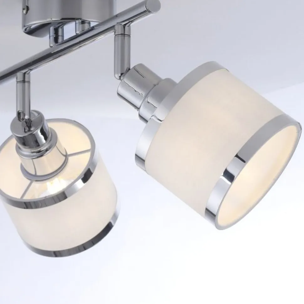 Verstellbarer Deckenstrahler Chrom Metall E14 blendarm