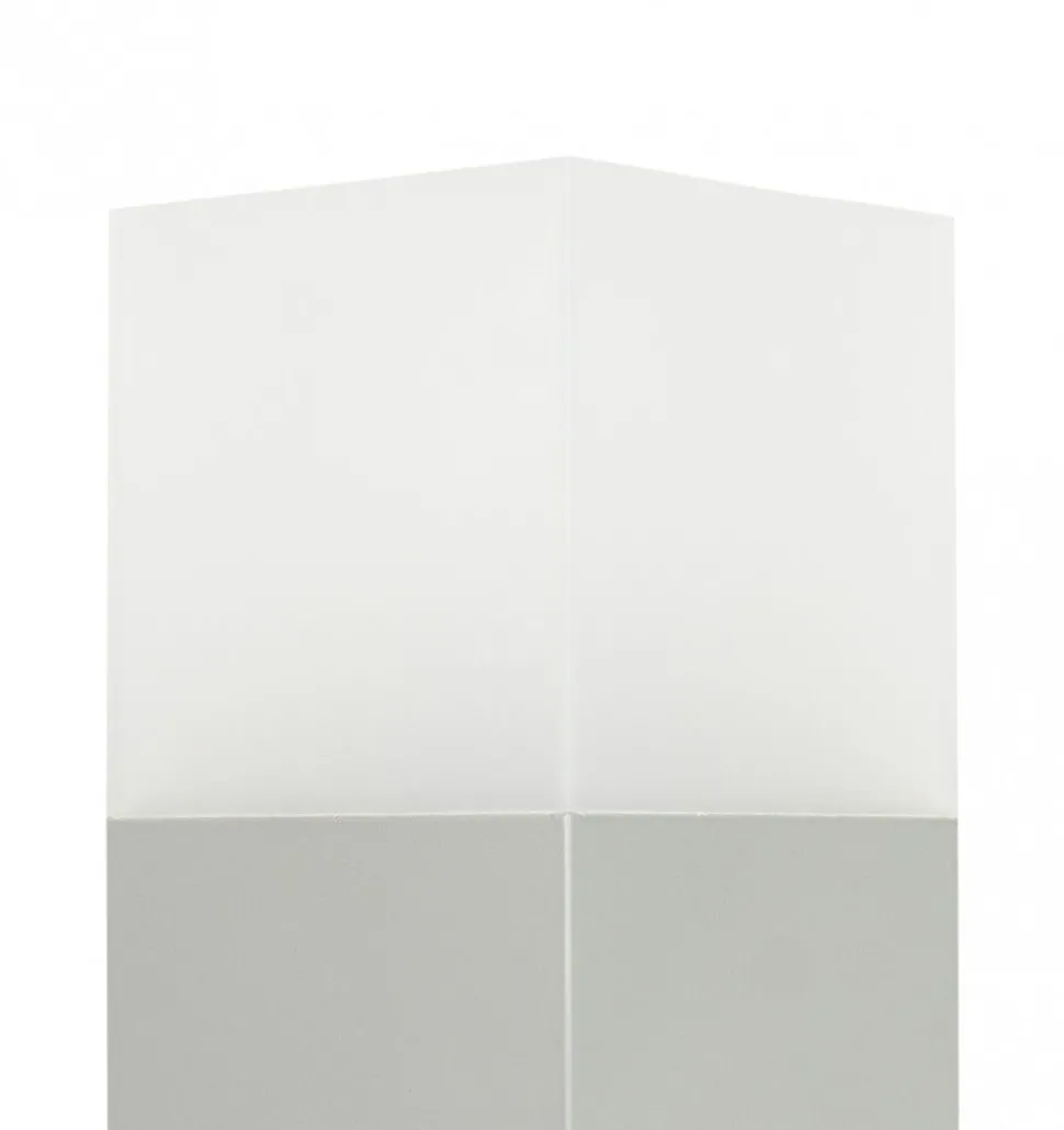 Vielseitige Gartenlampe in Silber 70 cm