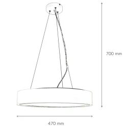 Vielseitige Pendelleuchte ARBARO Holz rund Esstisch
