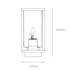 Vintage Gartenlampe Anthrazit IP43 KASSEL