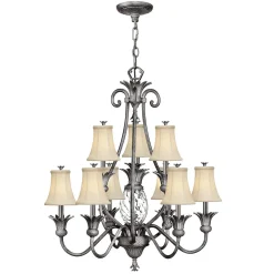 Vintage Kronleuchter tropisch extravagant 10x E14