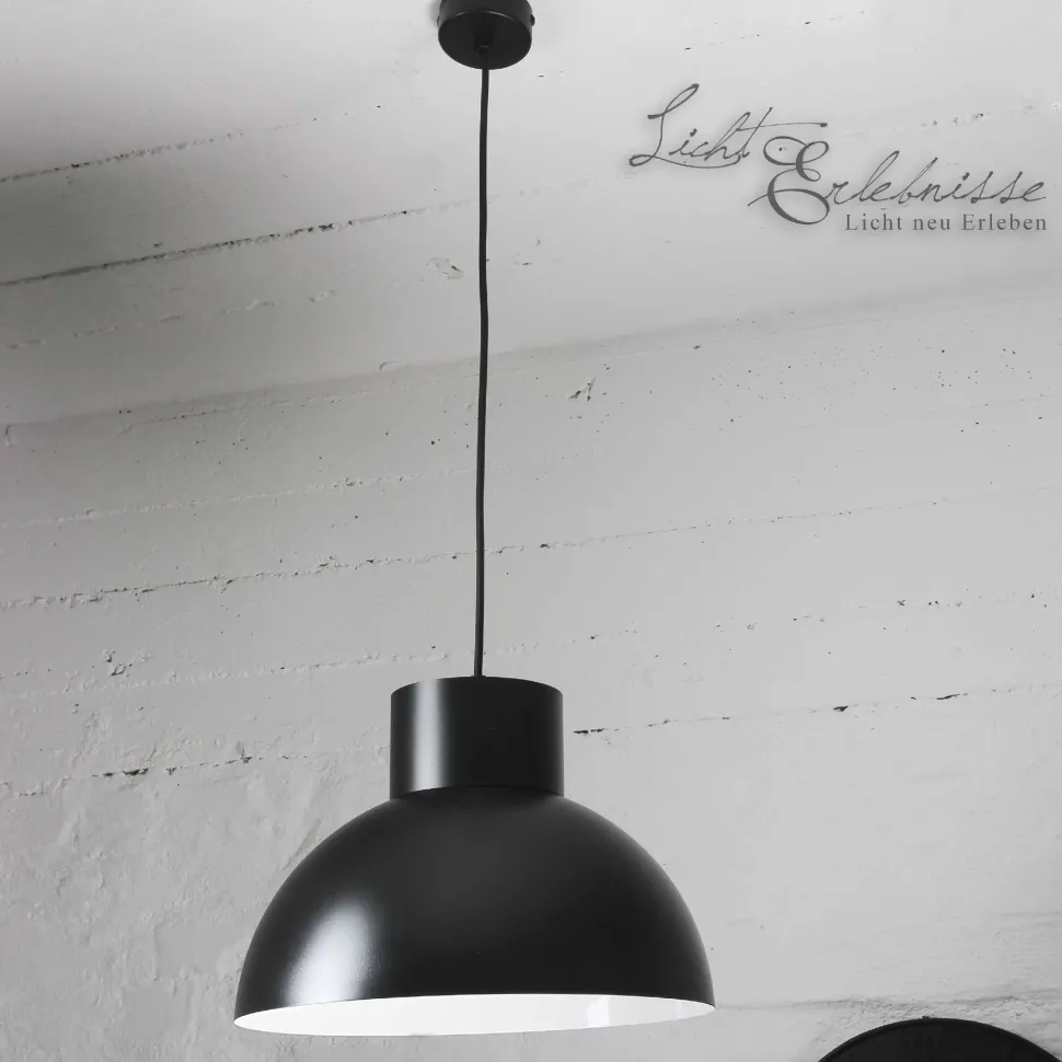Vintage Loftleuchte Hängeleuchte schwarz