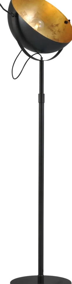 Vintage Standleuchte in Rustikal Gold