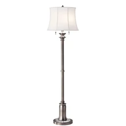 Vintage Stehlampe JOHA in Nickel 158cm Bodenlampe