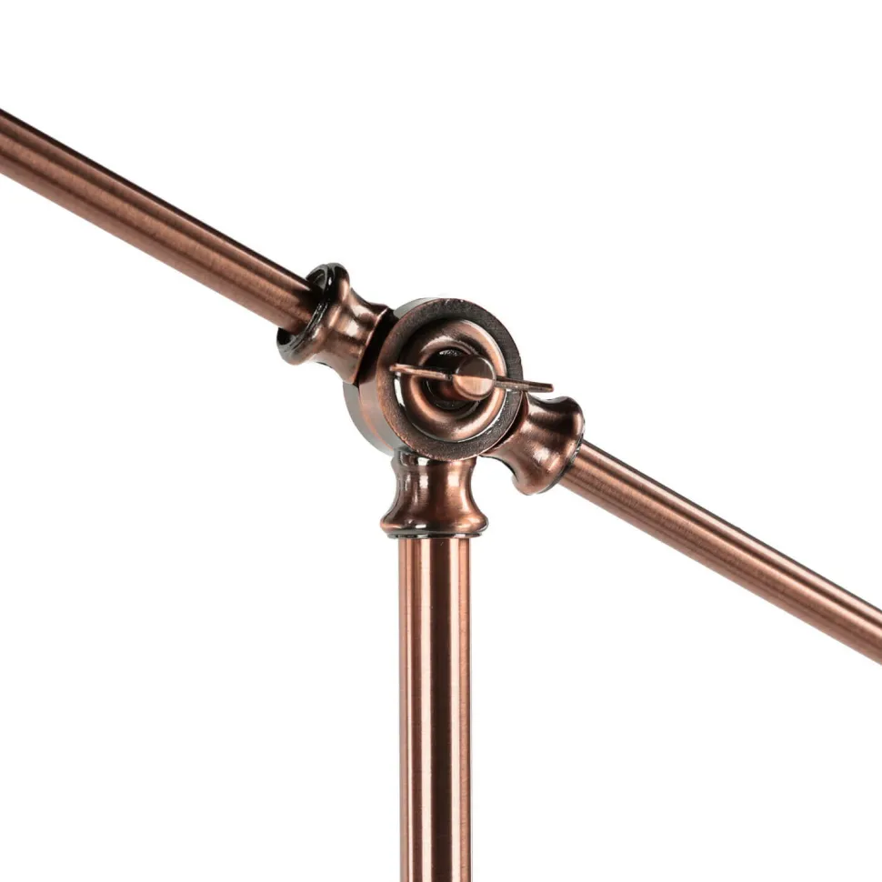 Vintage Stehleuchte in kupfer antik