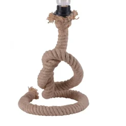 Vintage Tischleuchte E27 bis 15 W 33 cm Tau Seil