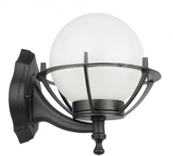 Vintage Wandlaterne außen IP43 Schwarz Weiß