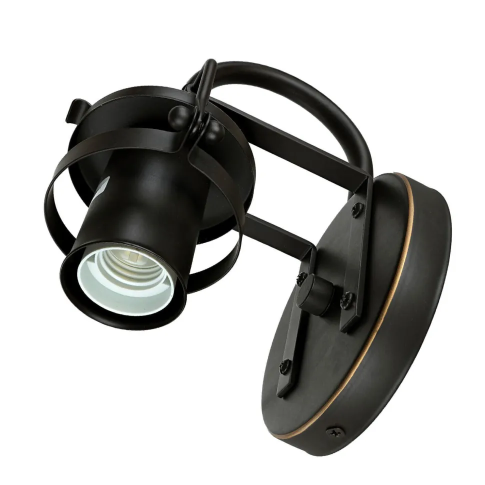 Vintage Wandleuchte Industrie Design Glas Schirm