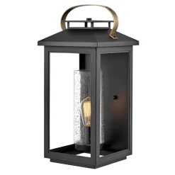 Wand Außenlampe Vintage E27 IP44 H: 51,8 cm Schwarz