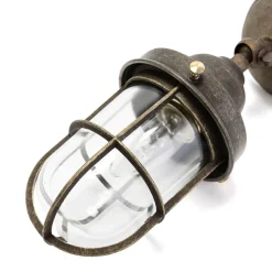 Wand Außenleuchte echtes Messing Bronze