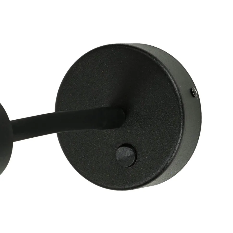 Wand Leselampe mit Schalter Schwarz verstellbar vielseitig
