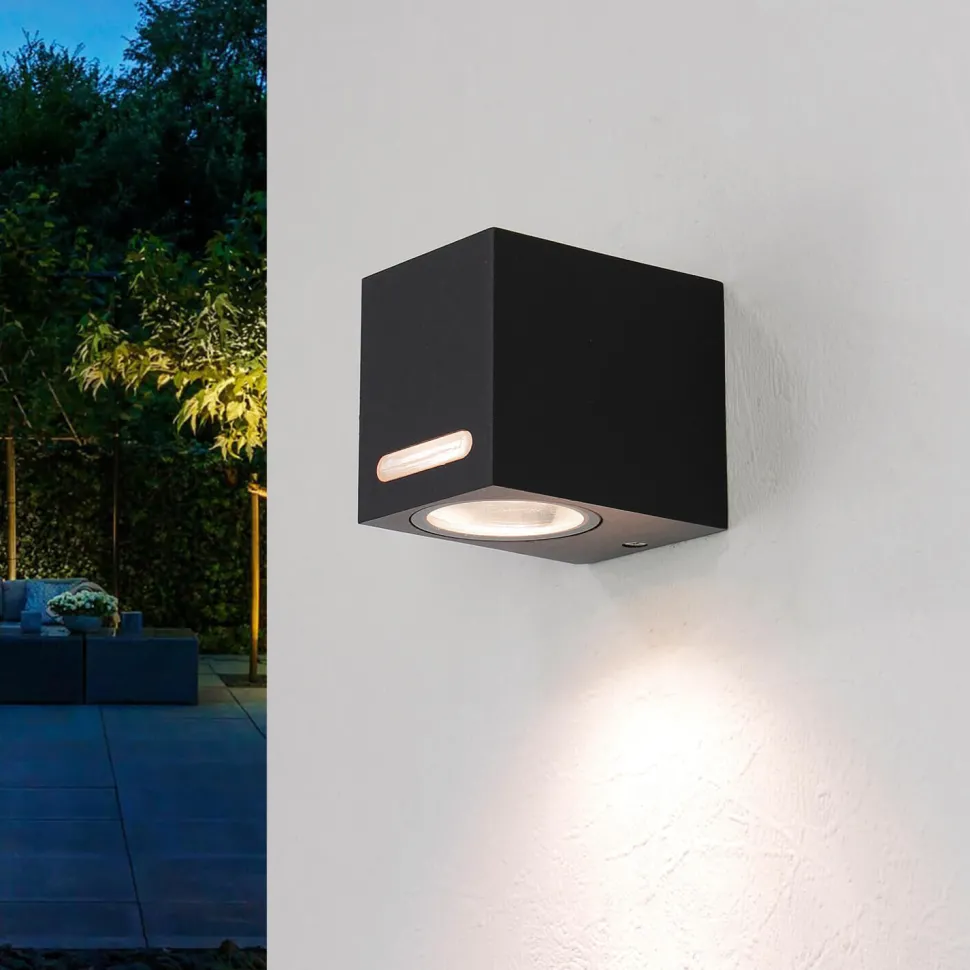 Wandlampe Aluminium eckig IP44 außen praktisch