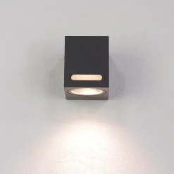 Wandlampe Aluminium eckig IP44 außen praktisch