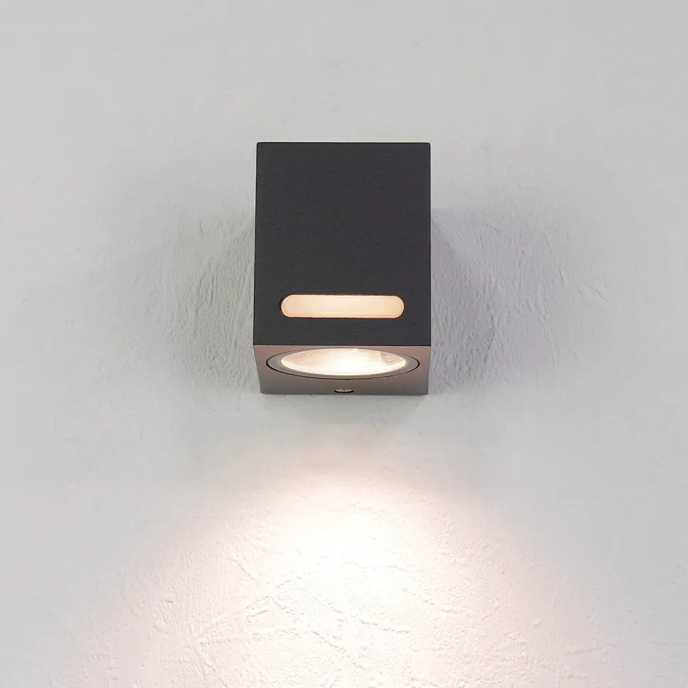 Wandlampe Aluminium eckig IP44 außen praktisch