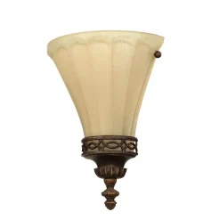 Wandlampe ANABELL 1 Braun Landhaus Lampe Blendarm
