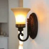 Wandlampe ANABELL 1 in Braun B:16cm Landhaus Lampe