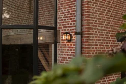 Wandlampe außen Aluminium E27 IP54 H:17,5 cm Schwarz