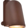 Wandlampe Außen Aluminium GU10 IP54 H:14,6 cm Rostbraun