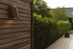 Wandlampe Außen Aluminium GU10 IP54 H:14,6 cm Rostbraun