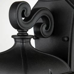 Wandlampe außen Aluminium Glas 27,4 cm hoch IP44 E27