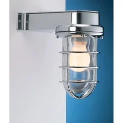 Wandlampe Außen Chrom Maritim IP55 Laterne Haus