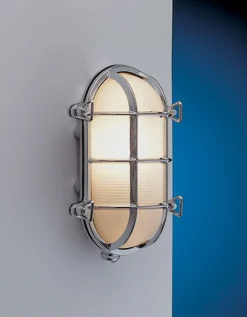 Wandlampe Außen Chrom wetterfest IP54 Maritim Haus