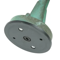 Wandlampe außen E27 IP64 Grün antik Glas Echt-Messing