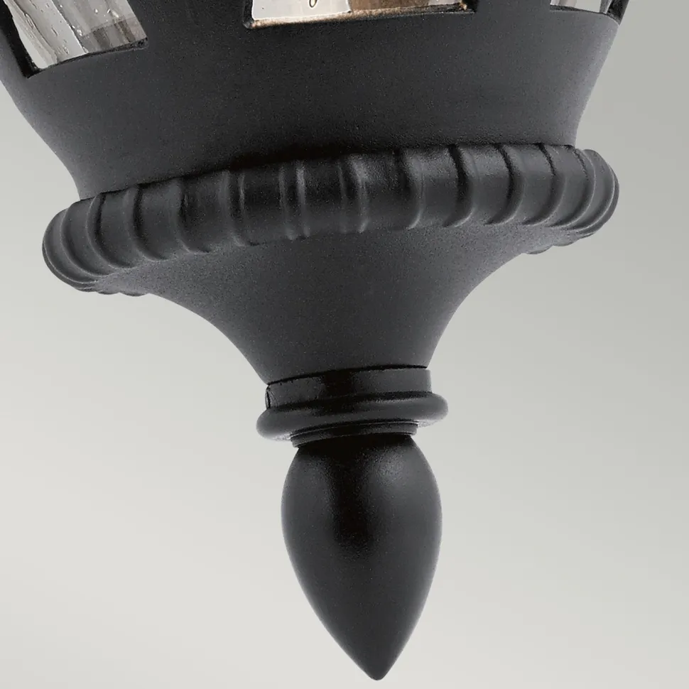 Wandlampe außen E27 IP44 Schwarz Haus Terrasse Glas
