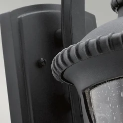 Wandlampe außen E27 IP44 Schwarz Haus Terrasse Glas