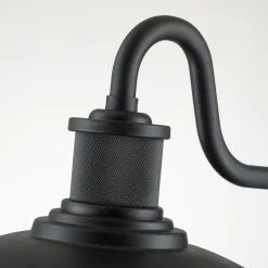 Wandlampe außen H: 33,1 cm IP44 Schwarz E27 Maritim