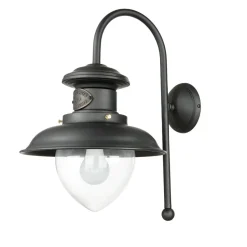 Wandlampe außen H: 45 cm Maritim Echt-Messing