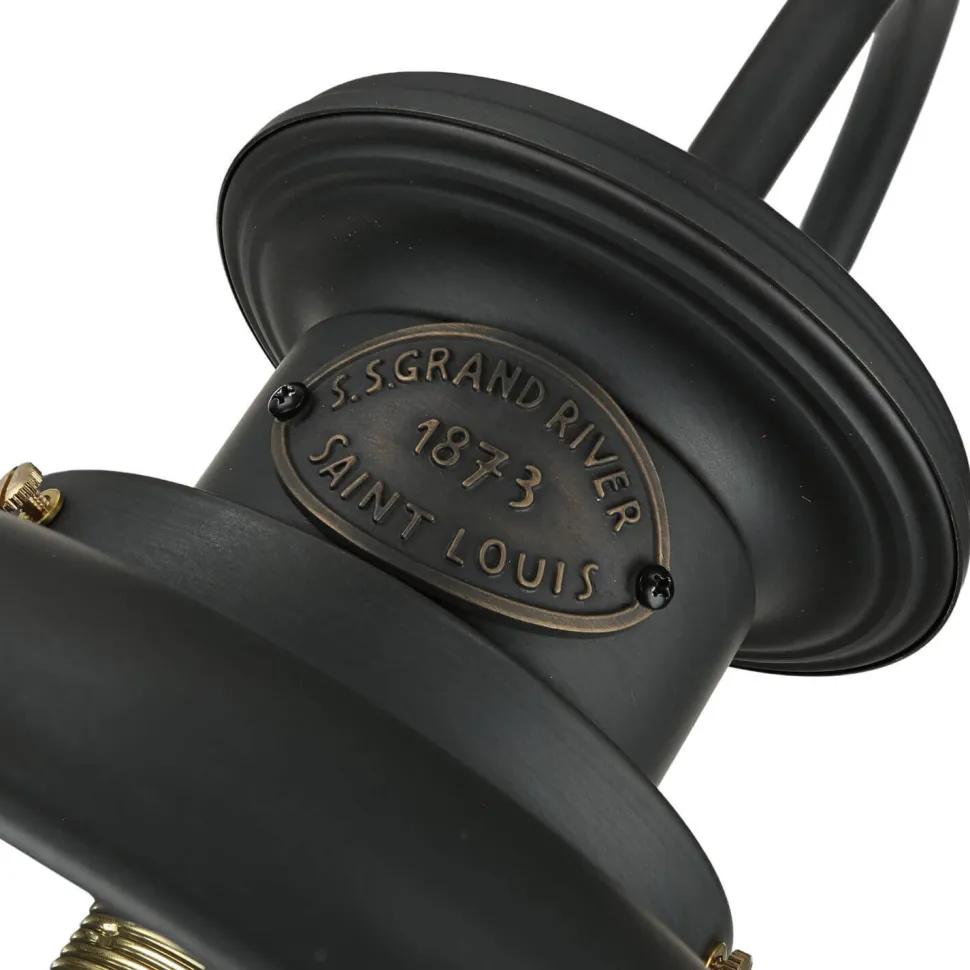 Wandlampe außen H: 45 cm Maritim Echt-Messing