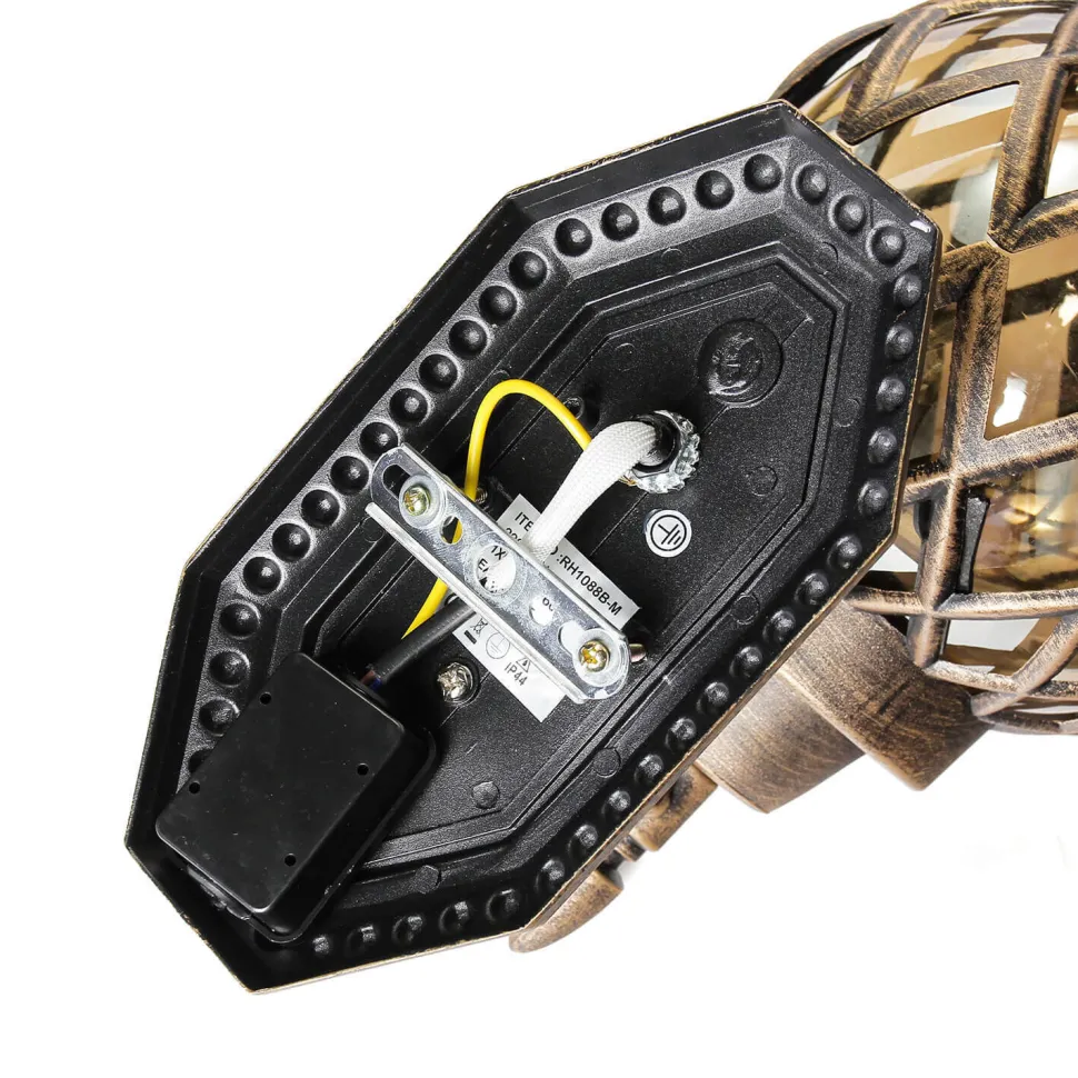 Wandlampe Außen in Kupfer antik IP44 Vintage