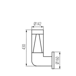 Wandlampe außen IP54 Modern Grau Eingang FLANNA