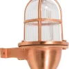 Wandlampe Außen Kupfer Echt-Messing IP64 Maritim