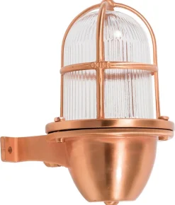 Wandlampe Außen Kupfer Echt-Messing IP64 Maritim