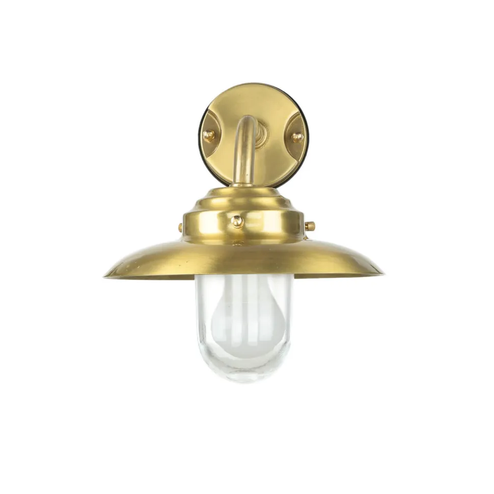 Wandlampe Außen Laterne Messing Maritim IP64 Haus