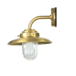 Wandlampe Außen Laterne Messing Maritim IP64 Haus