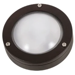 Wandlampe außen Maritim Messing G9 Ø 14 cm IP64 Schwarz