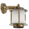 Wandlampe Außen Messing Glas Maritim Haustür