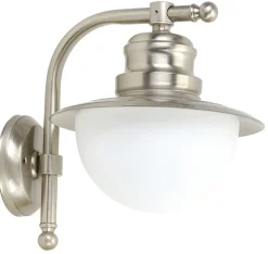 Wandlampe Außen Messing Glas Maritim Terrasse Hof