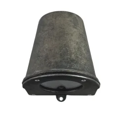 Wandlampe außen Messing GU10 IP54 H: 10 cm Downlight