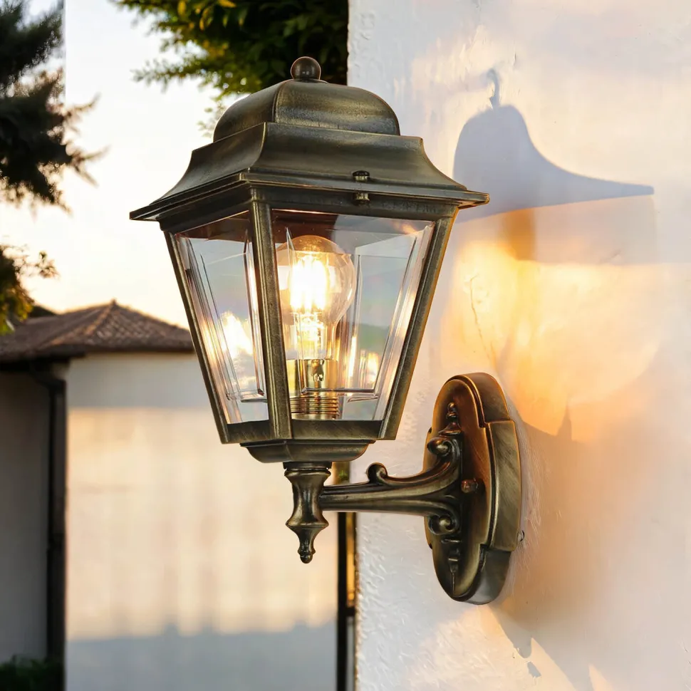 Wandlampe Außen Messing IP43 Rustikal Haustür