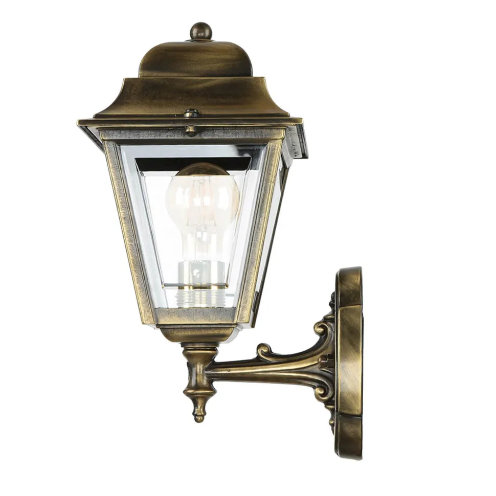 Wandlampe Außen Messing IP43 Rustikal Haustür